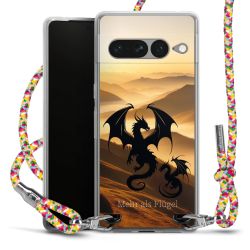 New Carry Case Transparent Stoff colourful/silber