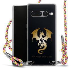 New Carry Case Transparent Stoff colourful/silber