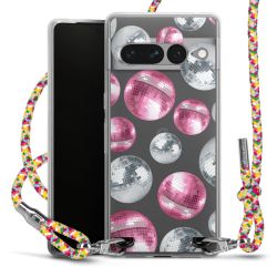 New Carry Case Transparent Stoff colourful/silber