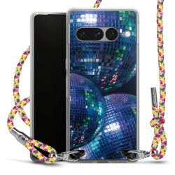 New Carry Case Transparent Stoff colourful/silber