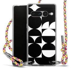 New Carry Case Transparent Stoff colourful/silber