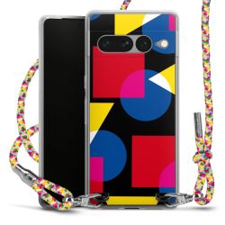 New Carry Case Transparent Stoff colourful/silber