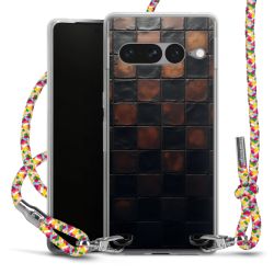 New Carry Case Transparent Stoff colourful/silber