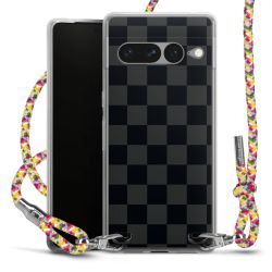 New Carry Case Transparent Stoff colourful/silber