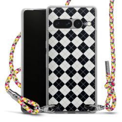 New Carry Case Transparent Stoff colourful/silber