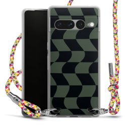 New Carry Case Transparent Stoff colourful/silber