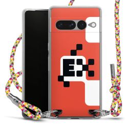 New Carry Case Transparent Stoff colourful/silber