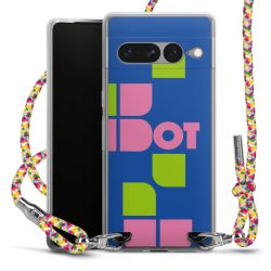 New Carry Case Transparent Stoff colourful/silber