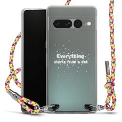 New Carry Case Transparent Stoff colourful/silber