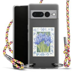 New Carry Case Transparent Stoff colourful/silber