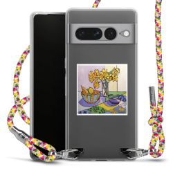 New Carry Case Transparent Stoff colourful/silber