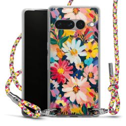 New Carry Case Transparent Stoff colourful/silber