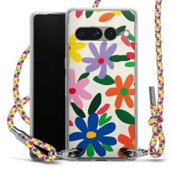 New Carry Case Transparent Stoff colourful/silber