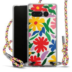 New Carry Case Transparent Stoff colourful/silber