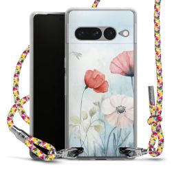 New Carry Case Transparent Stoff colourful/silber