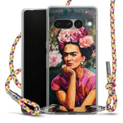 New Carry Case Transparent Stoff colourful/silber