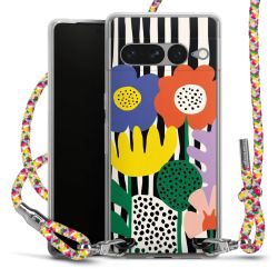 New Carry Case Transparent Stoff colourful/silber