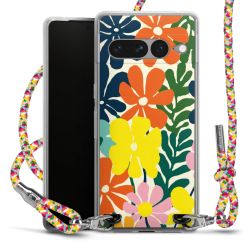 New Carry Case Transparent Stoff colourful/silber