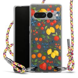 New Carry Case Transparent Stoff colourful/silber