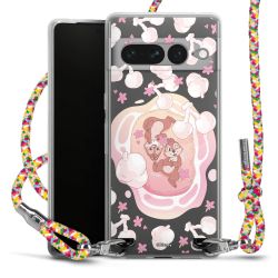 New Carry Case Transparent Stoff colourful/silber