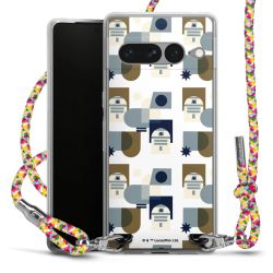 New Carry Case Transparent Stoff colourful/silber