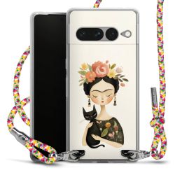 New Carry Case Transparent Stoff colourful/silber