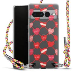 New Carry Case Transparent Stoff colourful/silber