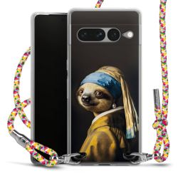 New Carry Case Transparent Stoff colourful/silber