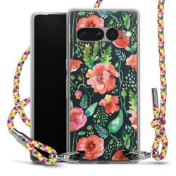 New Carry Case Transparent Stoff colourful/silber