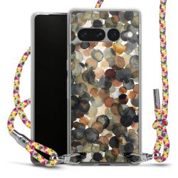 New Carry Case Transparent Stoff colourful/silber