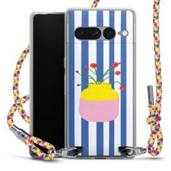 New Carry Case Transparent Stoff colourful/silber