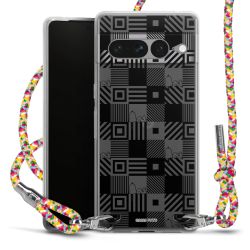 New Carry Case Transparent Stoff colourful/silber