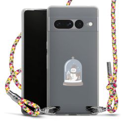 New Carry Case Transparent Stoff colourful/silber