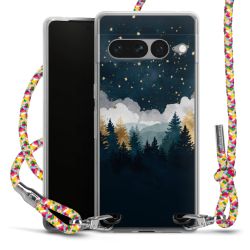 New Carry Case Transparent Stoff colourful/silber