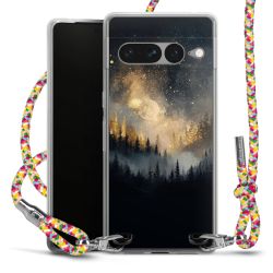 New Carry Case Transparent Stoff colourful/silber