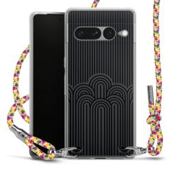 New Carry Case Transparent Stoff colourful/silber