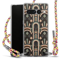 New Carry Case Transparent Stoff colourful/silber