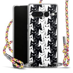 New Carry Case Transparent Stoff colourful/silber