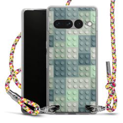 New Carry Case Transparent Stoff colourful/silber