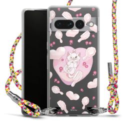 New Carry Case Transparent Stoff colourful/silber