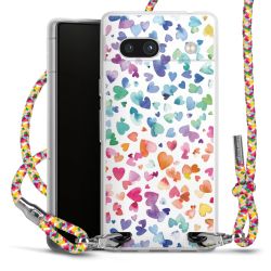 New Carry Case Transparent Stoff colourful/silber