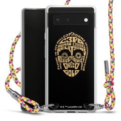 New Carry Case Transparent Stoff colourful/silber