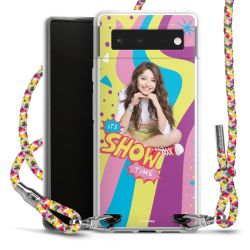 New Carry Case Transparent Stoff colourful/silber