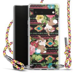 New Carry Case Transparent Stoff colourful/silber