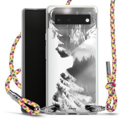 New Carry Case Transparent Stoff colourful/silber