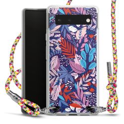 New Carry Case Transparent Stoff colourful/silber