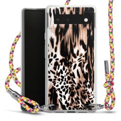 New Carry Case Transparent Stoff colourful/silber