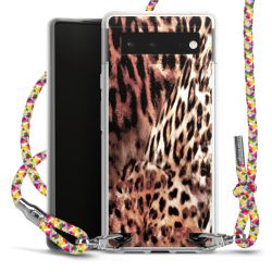 New Carry Case Transparent Stoff colourful/silber