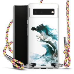 New Carry Case Transparent Stoff colourful/silber