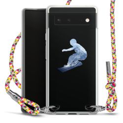 New Carry Case Transparent Stoff colourful/silber